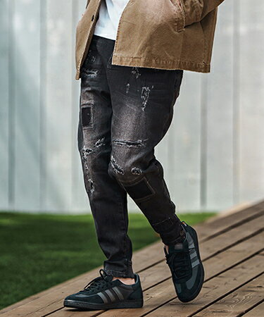 【CAMBIO(カンビオ)】【予約販売10月上旬〜中旬入荷】 Ribbed Back And Used Denim Pants デニムパンツ(A51525cmb) 【CAMBIO(カンビオ)】【予約販売10月上旬〜中旬入荷】 Ribbed Back And Used Denim Pants デニムパンツ(A51525cmb)