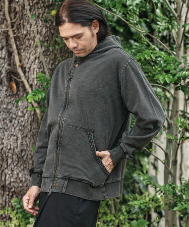 樂天商城 - 【CAMBIO(カンビオ)】 Fleece Lining Indigo Sweat Riders Zip Parka ジップパーカー(CMP-252-003)