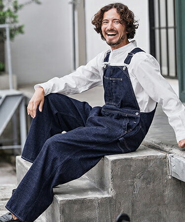 【CAMBIO(カンビオ)】【予約販売9月中旬〜下旬入荷】【Johnbull別注】Classis Overall デニムオーバーオール(JM243P03)