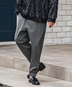 【CAMBIO(カンビオ)】【予約販売9月中旬~下旬入荷】Slacks Fabric Tapered Pants テーパードパンツ(A54725cmb)