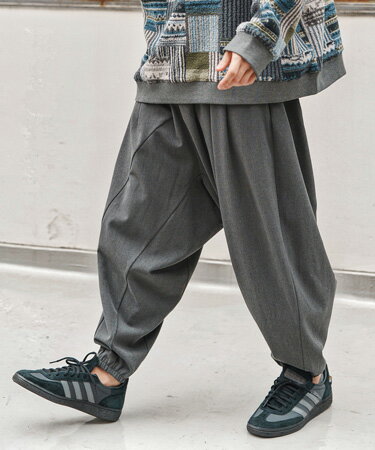 樂天商城 - 【CAMBIO(カンビオ)】Slacks Fabric Sarrouel Pants サルエルパンツ(A54825cmb)