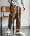 【CAMBIO(カンビオ)】【予約販売10月中旬~下旬入荷】 Dark Flower Corduroy Balloon Pants コーデュロイバルーンパンツ(CAM25AW-001)