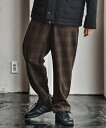 【CAMBIO(カンビオ)】【予約販売10月中旬~下旬入荷】 Classical Check Balloon Pants チェック柄バルーンパンツ(CAM25AW-004)