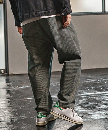 Rakuten - 【CAMBIO(カンビオ)】Denim Stripe Balloon Pants デニムバルーンパンツ(CAM25AW-008)