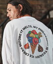 【CAMBIO(カンビオ)】【予約販売9月中旬~下旬入荷】 プリントロンT_Skull Ice Cream (CASD-160)