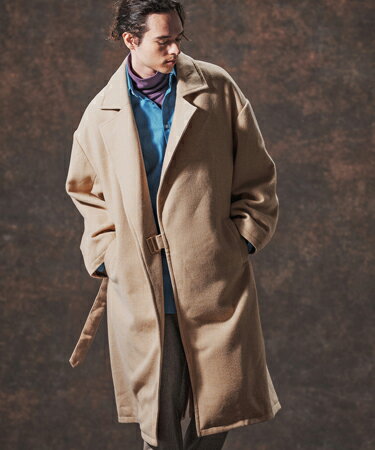 【Jih Nunc(ジーヌンク)】メルトンタイロッケンロングコート(JIH-R1126)