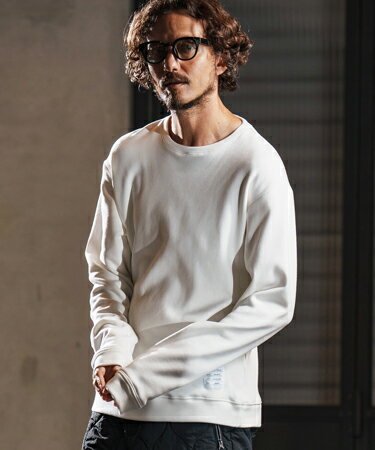 【wjk reluxe】back fleece thumb hole pullover バックフリーストレーナー(WR25W-02)