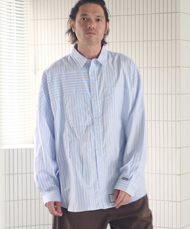【ADAM PATEK(アダムパテック)】James Fabric anarchy shirt シャツ(AP2525007)