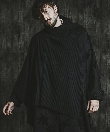 【NO ID.(ノーアイディー)】 4WAYツイストニットポンチョ(457010-336K)