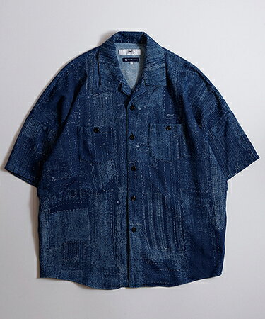 Rakuten - 【FDMTL(ファンダメンタル)】BORO S-S SHIRT 3YR WASH 半袖シャツ(FA26SH27U)