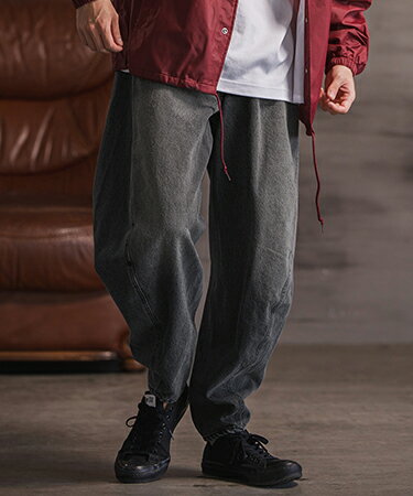 【CAMBIO(カンビオ)】立体バルーンデニムパンツ(25157CM)