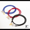 【PIECE OF CHORD】CZECH BEADS DOUBLE BRACELET