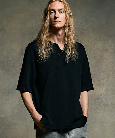 quarter-knit key neck H-S キーネックTシャツ(7122 cj71h)