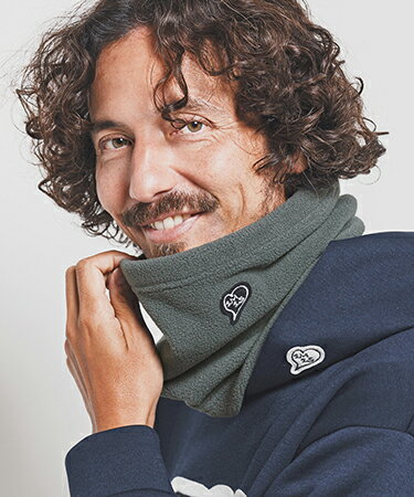 【1minute 1second(ワンミニットワンセカンド)】【予約販売11月中旬〜下旬入荷】neck warmer with hear..