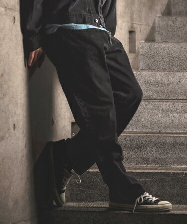 Rakuten - 【WONDER WALL MOTEL(ワンダーウォールモーテル)】AGING BLACK DENIM 5POCKET PANTS ブラックデニムパンツ(26SSPT004)