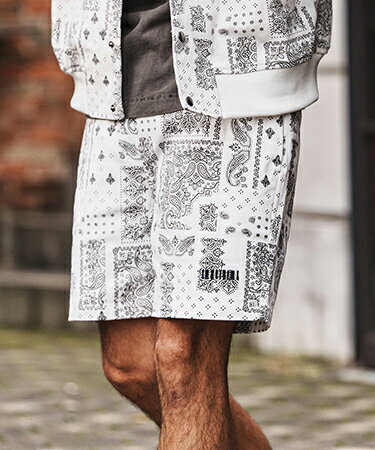 樂天商城 - 【felkod(フィルコッド)】Bandana Pattern Short Pants ショートパンツ(F26S150)