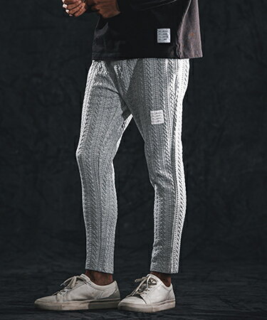 Rakuten - 【wjk reluxe】cable knit jacquard pants イージーパンツ(WR26S-12)