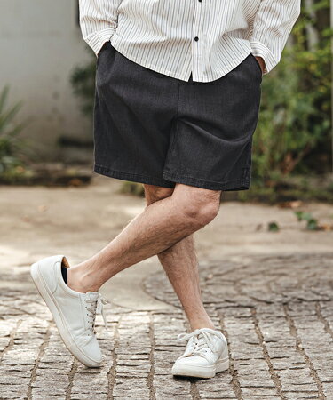 Rakuten - 【CAMBIO(カンビオ)】Chambray short Pants ショートパンツ(S61426cmb)
