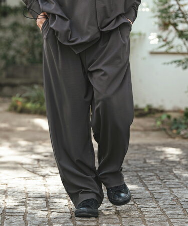 樂天商城 - 【CAMBIO(カンビオ)】Ripple Wide Straight Pants ワイドストレートパンツ(S62326cmb)