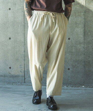 樂天商城 - 【MROLIVE(ミスターオリーブ)】RINSE WASH 6oz SUPER LIGHT DENIM -DRAWSTRING TAPERED PANTS デニムパンツ(M261112)