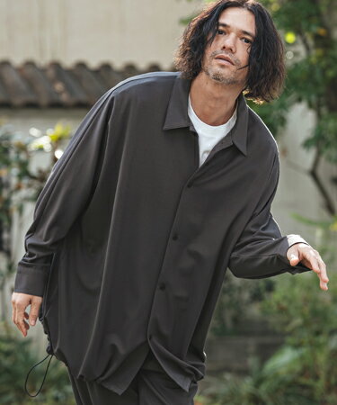 【CAMBIO(カンビオ)】Ripple Dolman Sleeve Shirts ドルマンスリーブシャツ(S62226cmb)