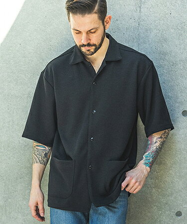 Rakuten - 【MROLIVE(ミスターオリーブ)】 POLYESTER HEMP JERSEY -SHORT-S SERVICE SHIRT 半袖サービスシャツ(M261135)