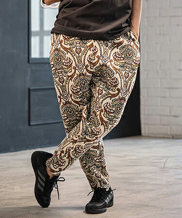 【CAMBIO(カンビオ)】【予約販売3月上旬～中旬入荷】 Antique Motif Gobelin Balloon Pants バルーンテーパードパンツ(CMP-261-012)