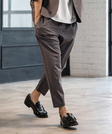 樂天商城 - 【CAMBIO(カンビオ)】Stretch Linen Rayon Ankle Tapered Pants アンクルパンツ(S66026cmb)