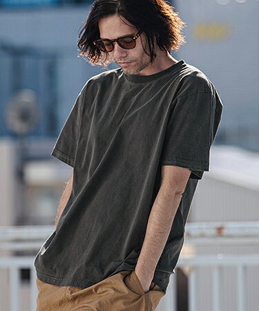 樂天商城 - 【CAMBIO(カンビオ)】Tight Tension Pigment dye Tee ピグメント染めTシャツ(AI-261-005)