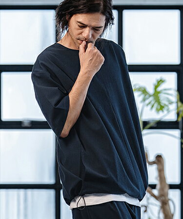Rakuten - 【CAMBIO(カンビオ)】Stretch Seersucker Zip Henley Neck Short Sleeve Pullover 半袖プルオーバー(S65226cmb)
