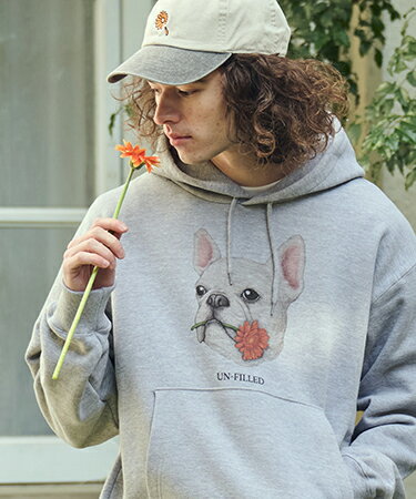 Rakuten - 【un-filled(アンフィルド)】REAL GERBERA DOG HOODIE パーカー（フレンチブルドッグ）(SDUF-2603FBD)