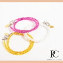 【PIECE OF CHORD】CZECH BEADS DOUBLE BRACELET