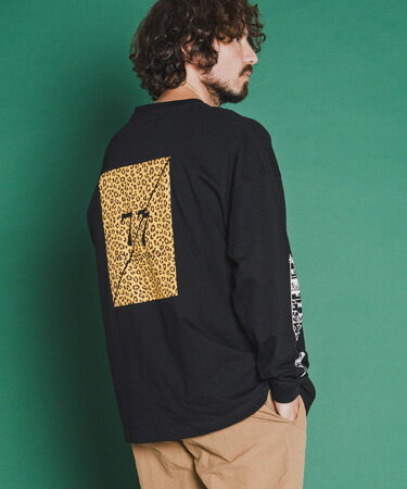 Rakuten - 【seventy seven(セブンティセブン)】middle onz over size L-S t-shirts (77leopard) ロングスリーブTシャツ(7726S170)