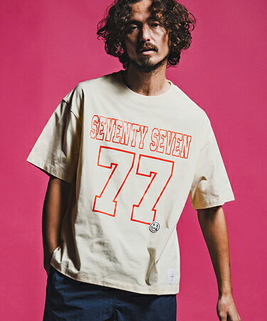 樂天商城 - 【seventy seven(セブンティセブン)】middle onz S-S fine box t-shirt (77number) Tシャツ(7726S200)