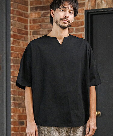 Rakuten - 【CAMBIO(カンビオ)】COOLMAX Key Neck Short Sleeve Tee キーネックTシャツ(2026GIM-007)