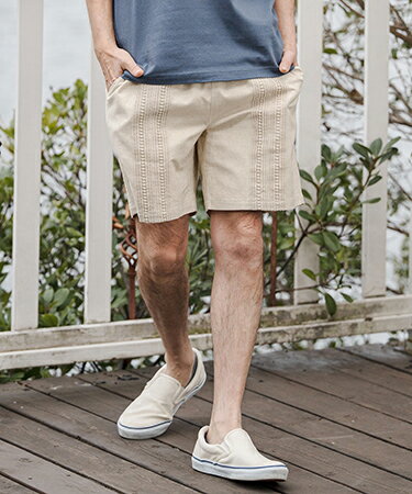 Rakuten - 【CAMBIO(カンビオ)】【予約販売4月下旬〜5月上旬入荷】Cotton Linen Tape Switch Short Pants ショートパンツ(CAM26SS-014)