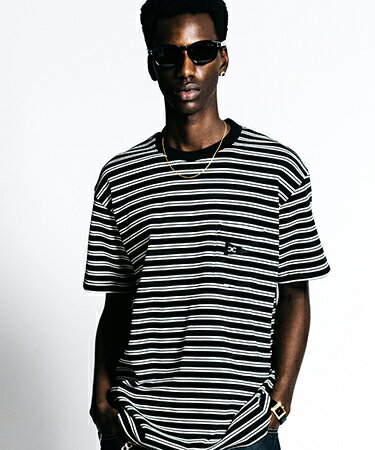 樂天商城 - 【CRIMIE(クライミー)】HEAVY OZ FLAG LOGO BORDER POCKET T SHIRT ポケットTシャツ(CR1-02F1-CS12)