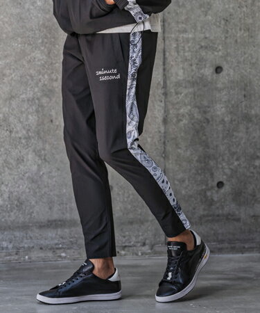 Rakuten - 【1minute 1second(ワンミニットワンセカンド)】【予約販売5月下旬〜6月上旬入荷】nylon x knit line easy pants イージーパンツ(1M26N020)