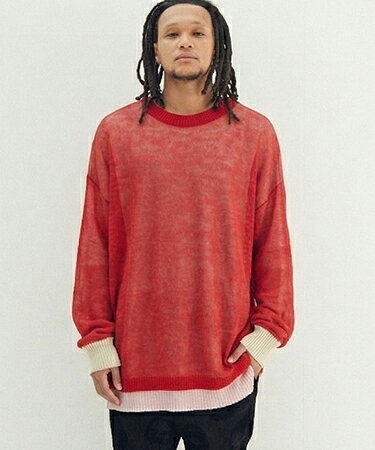 樂天商城 - 【STOF(ストフ)】【予約販売9月中旬〜下旬入荷】Mohair Layer Knit Pulover レイヤードニットプルオーバー(SF26AW-19)