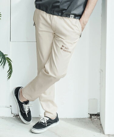 【No Rain No Rainbow(ノーレインノーレインボー)】denim like pants イージーパン...