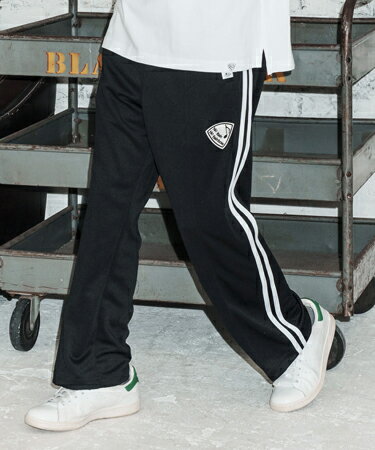 樂天商城 - 【No Rain No Rainbow(ノーレインノーレインボー)】track pants with pick patch トラックパンツ(NR26S-14)