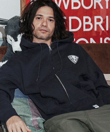 Rakuten - 【No Rain No Rainbow(ノーレインノーレインボー)】10oz back fleece hoodie with pick patch ジップパーカー(NR26S-12)