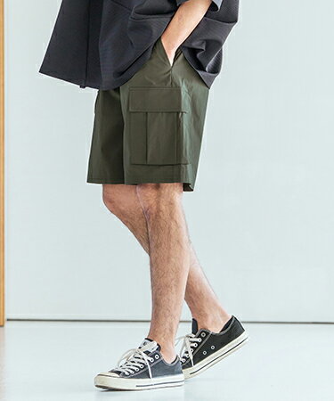 【Magine(マージン)】Cotton Nylon Stretch Easy Cargo Short Pants カーゴショートパンツ(MGN-261-019)