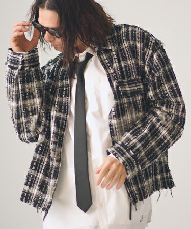 Rakuten - 【ADAM PATEK(アダムパテック)】short length bleached check zipup shirt ジップアップシャツ(AP2615012)