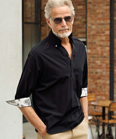 Rakuten - 【Maison code 13(メゾンコードサーティーン)】【予約販売5月下旬〜6月上旬入荷】cool material bandana pullover shirts プルオーバーシャツ(M26S-15)