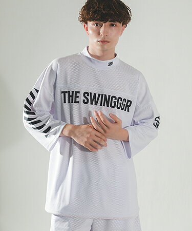 Rakuten - 【THE SWINGGGR(ザ・スウィンガー)】【予約販売5月上旬〜中旬入荷】 MESH MOCK NECK L-TEE モックネックカットソー(0126-SWG-BZ005)