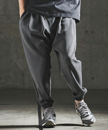  Fluid Smooth Gathered Hem Pants ジョガーパンツ(202-041-gls-cg)