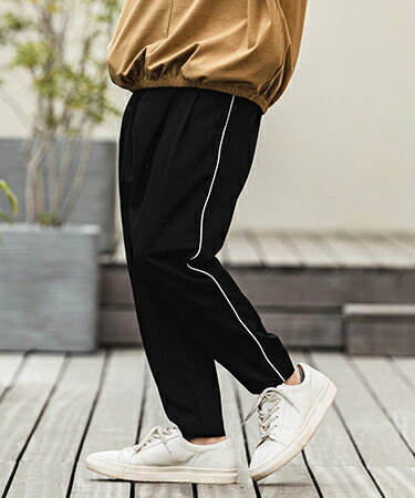 Rakuten - 【CAMBIO(カンビオ)】【予約販売5月下旬〜6月上旬入荷】 Side Piping Line Tapered Ankle Slacks スラックスパンツ(S68626cmb)