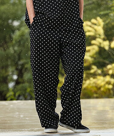 Rakuten - 【CAMBIO(カンビオ)】【予約販売6月中旬〜下旬入荷】 Dot Pattern Wide Straight Easy Pants イージーパンツ(S600426cmb)