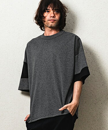 Rakuten - 【CAMBIO(カンビオ)】【予約販売5月下旬〜6月上旬入荷】 Asymmetry Switch Cut sew デザインTシャツ(S69026cmb)